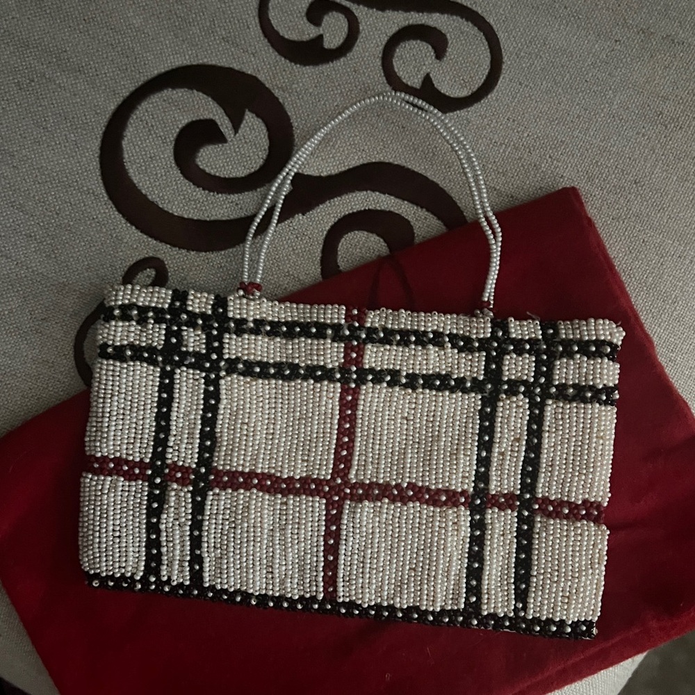 Burberry Hand Beaded Evening clutch